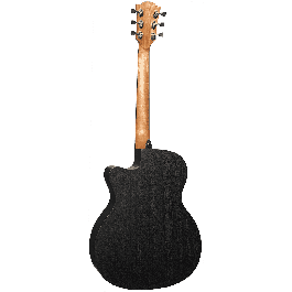 LAG Guitarra Acústica Electroacústica Lâg Auditorium Cutaway Tramontane 70 A/E Negro Satinado Tapa Abeto Engelmann Macizo