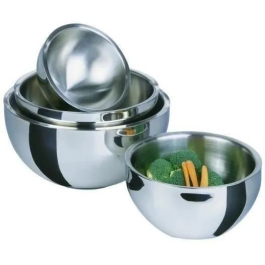 GSW 4005643552301 Ensaladera Térmica Acero Inoxidable 30 cm 5,50 L Tapa Antigoteo Doble Pared