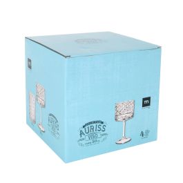 La Mediterranea Copa Auriss Viso 500 ml Vidrio de Calidad, Ø10x20 cm (16 Unidades)