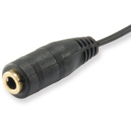 Equip Cable Divisor Audio Jack 3.5 mm Hembra a 2 Macho Negro 130mm