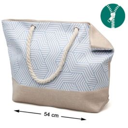 Bolso Azul Playa Geométrico 54 x 36,5 x 14 cm Precio: 5.50000055. SKU: B1D3PT9NTR