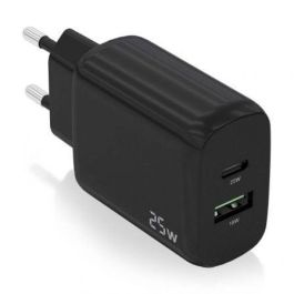 AISENS - CARGADOR 25W, 1xUSB-C PD3.0, 1xUSB-A QC3.0, NEGRO Precio: 4.99488726. SKU: B1JSYR4YQ8