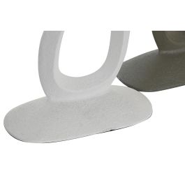 Candelabro Urban DKD Home Decor Verde Blanco 6.5 x 29.5 x 14.5 cm (2 Unidades)