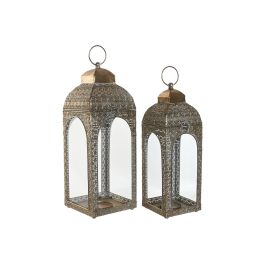 Farola Arabe DKD Home Decor Dorado 20 x 56 x 20 cm Set de 2