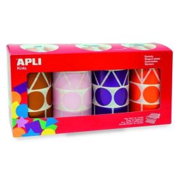 Gomets Apli Rollo 59H Xl Figuras Geom.(Cl.,Tr.,Cd.,Rg.) 27 Mm Pack 4 Rollos (Mr-Nj-Rs-Vl) 5.428 Uds. (11913) Precio: 16.59000024. SKU: B1B84QPZLL