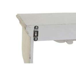 Perchero Pared Vintage DKD Home Decor Blanco 18 x 25 x 85 cm