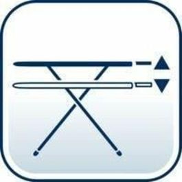 Leifheit 72577 Classic M Tabla de Planchar Básica, Tabla de Planchar 120x38 cm, Regulable en Altura