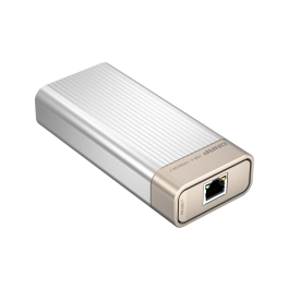 Qnap Adaptador USB-C a RJ45 10GbE USB 4. Conecta tu dispositivo a una red Gigabit Ethernet ultrarrápida. Incluye cable USB 4 C-C. Compatible Cat 6a.