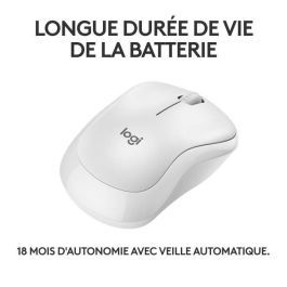 Logitech M240 Ratón Bluetooth Silencioso, 90% Menos Ruido de Clic, 18 Meses Autonomía de Batería, Diseño Ambidextro y Compacto para Viaje