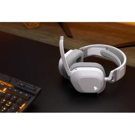 Corsair HS80 MAX Wireless Auriculares Gaming Blancos con Bluetooth y Dolby Atmos para PC y Mac