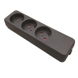Garbot Regleta de Plástico 3 Tomas Tipo K Negra, Tomas 45° Rotadas, Sin Cable Eléctrico Precio: 4.94999989. SKU: B19CEALFMF