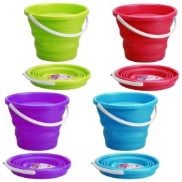 Je cherche une Idee Cubo Plegable 10 L Plástico y Silicona Colores Surtidos Ideal para el Hogar y Exterior