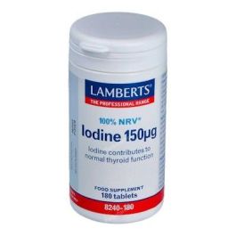 LAMBERTS Yodo 150µg 180 Comprimidos para Función Tiroidea y Veganos Precio: 16.5. SKU: B1KARZRPNV