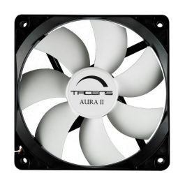 Tacens Aura II Ventilador Caja 80mm Ultrasilencioso 10dB Rodamiento Fluxus II 1500 RPM 60.000h vida útil Negro/Blanco