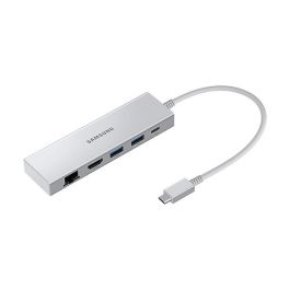 Samsung Adaptador Multiport 5 en 1 EE-P5400 Plata, Hub USB-C con HDMI 4K, USB 3.2 y Ethernet Precio: 79.49999959. SKU: B13RQDGX7Y