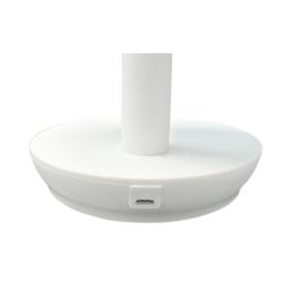 Ventilador de sobremesa recargable blanco potencia: 5w aspas: ø14,5cm 17x13x26cm edm