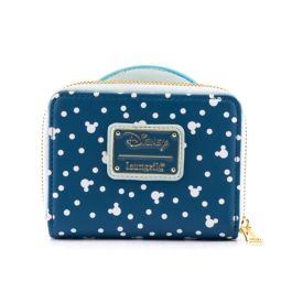 Loungefly Cartera Disney Minnie y Mickey Muñeco de Nieve Globo de Nieve con Cremallera Cuero Vegano