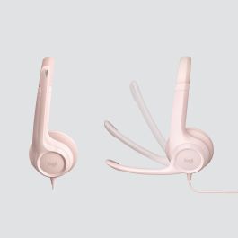 Logitech H390 Headset on-ear con cable USB-A para Oficina/Centro de llamadas Rosa