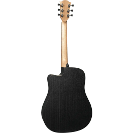 LAG Guitarra Cústica Electroacústica Tramontane 70 A/E Dreadnought Cutaway Sunburst
