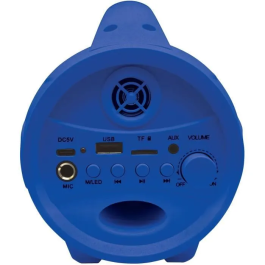 Lexibook Altavoz Bluetooth Spiderman Marvel con Micrófono Karaoke para Niños, Efectos de Luz Multicolor, Batería Recargable hasta 3 Horas