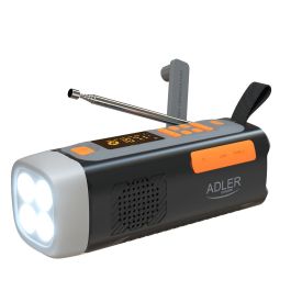 Adler AD 1920 Radio de Emergencia Solar Manivela Bluetooth Powerbank 4500 mAh Linterna LED 4W FM AM SW Precio: 44.5000006. SKU: B1K3AFS6DZ