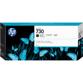 HP Cartucho de tinta DesignJet 730 negro mate de 300 ml Precio: 175.49999962. SKU: S8410044