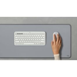 Logitech M350S Pebble 2 Mouse Inalámbrico Ambidextro con Conectividad Bluetooth y RF USB, Sensor Óptico de 4000 DPI