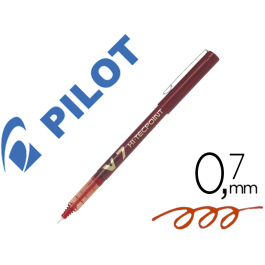 Pilot V-7 Rotulador punta aguja, tinta líquida, color rojo, trazo 0.7 mm Precio: 18.8899997. SKU: B1FJSC2AKJ