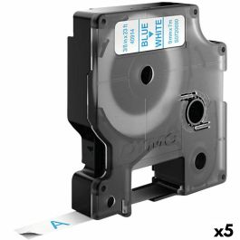 Cinta Laminada para Rotuladoras Dymo D1 40914 9 mm LabelManager™ Blanco Azul (5 Unidades) Precio: 89.49999982. SKU: S8424271