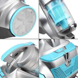 CONTINENTAL EDISON VC800SB Silentium de vacío de recipiente sin bolsa - 800W - 76 dB - A - Azul
