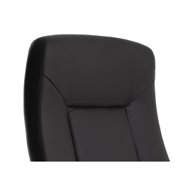 Q-connect Silla de Dirección Vero NA Simil Piel Base Metálica Ruedas Premium Negro Ancho 63 cm x Profundidad 70 cm x Altura 116-124 cm