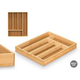 Kinvara Cubertero de Bambú con 5 Compartimentos 30x37x4.5 cm Color Natural (8 Unidades) Precio: 42.50000007. SKU: B132JAXWE8