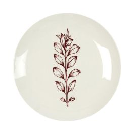 Home Deco Factory Plato Cottage Rojo Diámetro 20 cm Cerámica