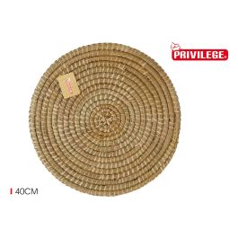 Salvamantel de Mimbre Redondo Ø40 cm - Privilege (12 Unidades)