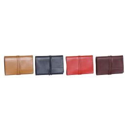 DKD Home Decor Organizador de Cables Pu, 29.5x14x1 cm, Pack de 4 Unidades, Colores Surtidos Camel y Negro