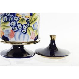 DKD Home Decor Jarrón Decorativo de Porcelana Shabby Colección Margot con Cara, Multicolor y Negro, 38 cm Alto