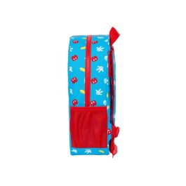 Mochila Escolar Mickey Mouse Clubhouse Fantastic Azul Rojo 26 x 34 x 11 cm