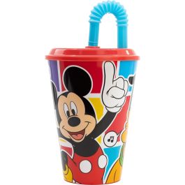 Vaso con Pajita Mickey Mouse CZ11364 430 ml