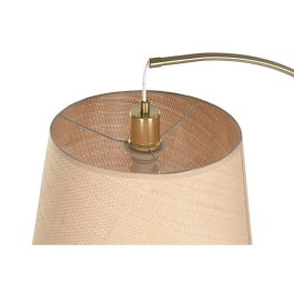 Lampara Pie Glam DKD Home Decor Dorado Beige 35 x 180 x 66 cm