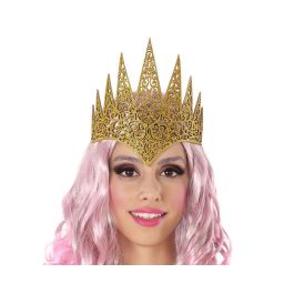 Corona Alta Dorada Brillante para Princesa o Reina Fantástica - Accesorio de Cuento para Fiestas Infantiles y Teatro Precio: 1.49999949. SKU: B1477XLE47