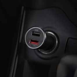 Xiaomi GDS4147GL Cargador de Coche con Doble Puerto USB, Carga Rápida 37W MAX, Indicador LED