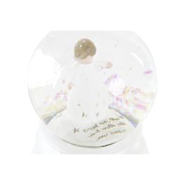 Bola Decoracion Navidad Tradicional DKD Home Decor Blanco 8 x 10.5 x 8 cm (4 Unidades)