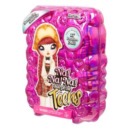 Na! Na! Na! Surprise 573876 Muñeca Moda Suave Teens Samantha Smartie 28cm Cabello Largo Rojo Búho Estilo Colegiala +4 Años