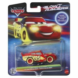 Mattel MATHTK45 Set de Minivehículos de Coches de Fundición a Presión que Brillan en la Oscuridad 1:55