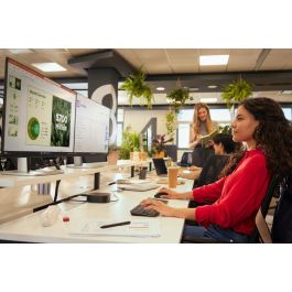 HP 9T5B0UT Teclado y Ratón Inalámbricos Combo 725 Multidispositivo, Recargable con Supercondensador, USB-C, Bluetooth