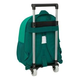 Safta Mochila 006+Carro 705 Real Betis Balompie Resistente al Agua 28x34x10 cm