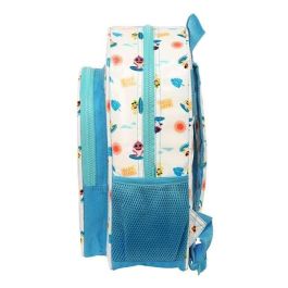 Mochila Escolar Baby Shark Surfing Azul Blanco 26 x 34 x 11 cm