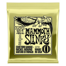 ERNIEBALL Mammoth Slinky Nickel 12 - 62 (3º Entorchada) Juego de Cuerdas para Afinaciones Ultra Bajas