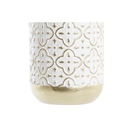 DKD Home Decor Jarron Arabe Dorado Blanco Metal 16 x 34 x 16 cm (4 Unidades)