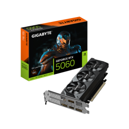 Gigabyte 9VN5060O8L-00-G10 Tarjeta Gráfica GeForce RTX 5060 OC Low Profile 8GB GDDR7 DLSS 4 Blackwell PCI-E 5.0 2512MHz
